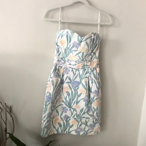 Denim floral dress